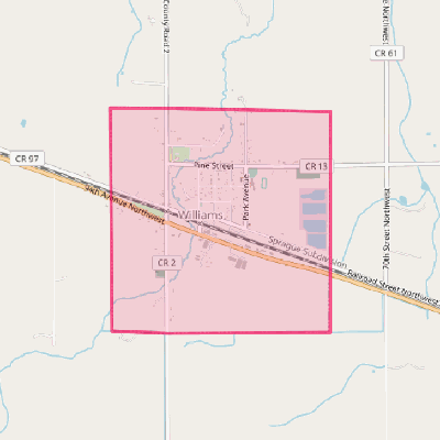 Map of Williams