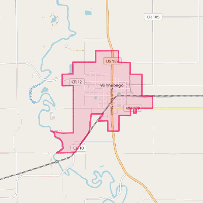 Map of Winnebago