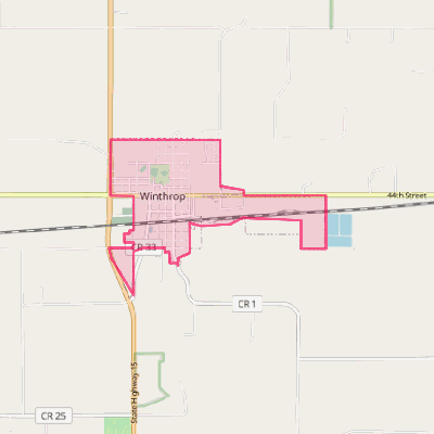 Map of Winthrop