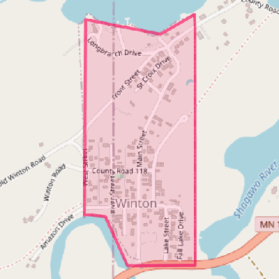 Map of Winton