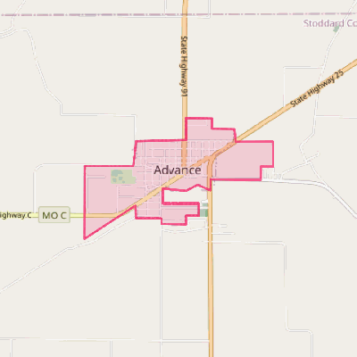 Map of Advance