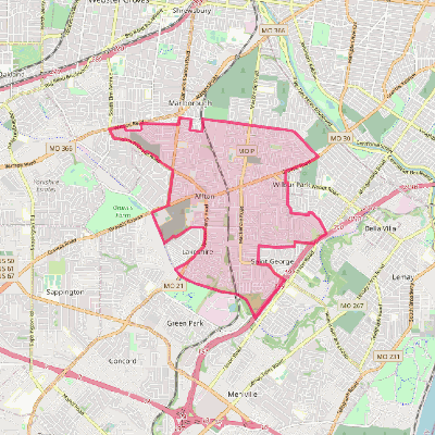 Map of Affton