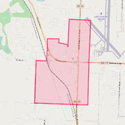 Map of Airport Drive