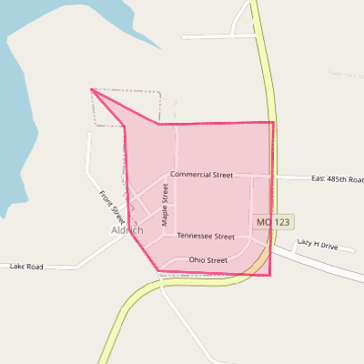 Map of Aldrich