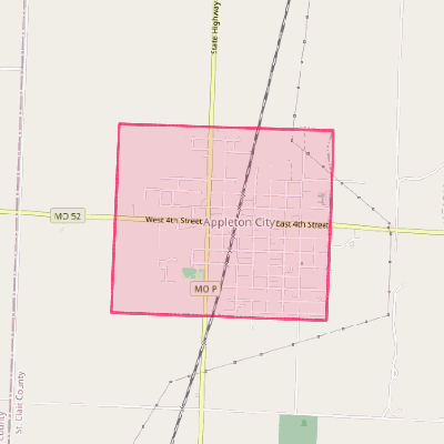 Map of Appleton City