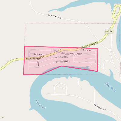 Map of Arrow Point