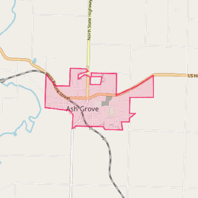 Map of Ash Grove