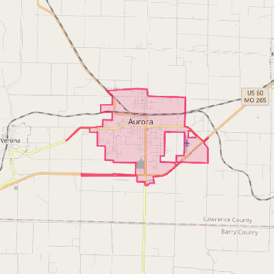 Map of Aurora