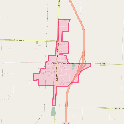 Map of Auxvasse