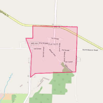 Map of Barnett