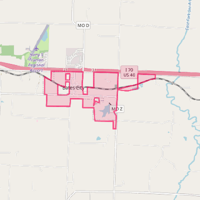 Map of Bates City