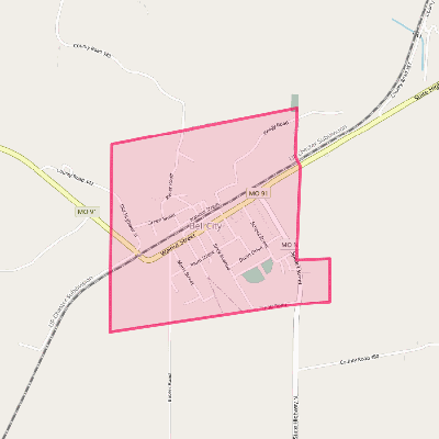 Map of Bell City