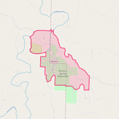 Map of Bennett Springs