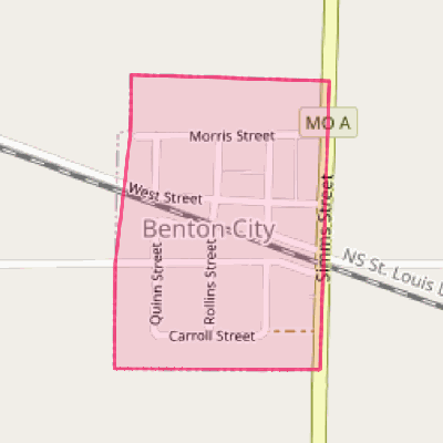 Map of Benton City
