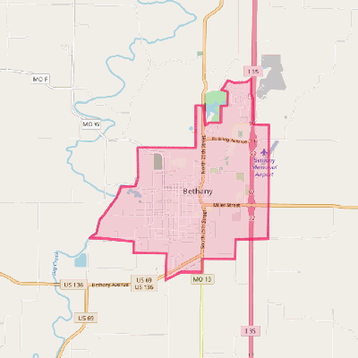 Map of Bethany