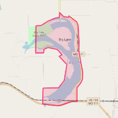 Map of Big Lake