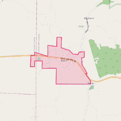 Map of Bland