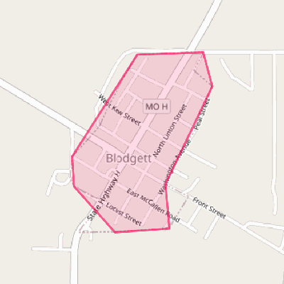 Map of Blodgett