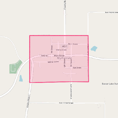 Map of Blythedale