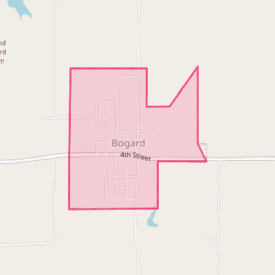 Map of Bogard