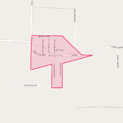 Map of Bragg City