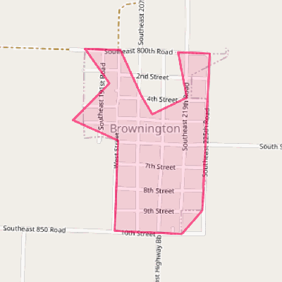 Map of Brownington