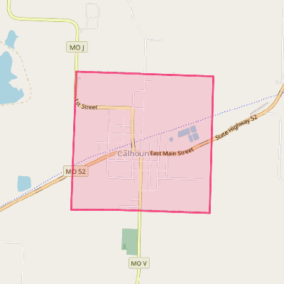 Map of Calhoun