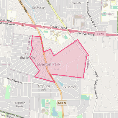 Map of Calverton Park