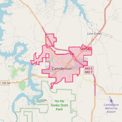 Map of Camdenton