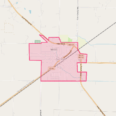 Map of Campbell