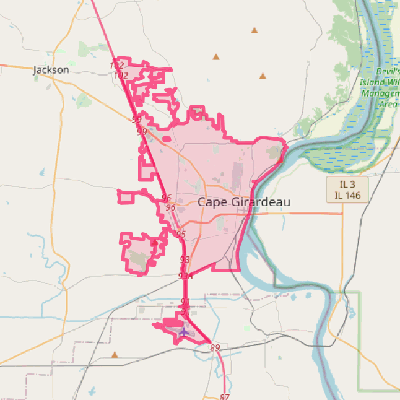 Map of Cape Girardeau