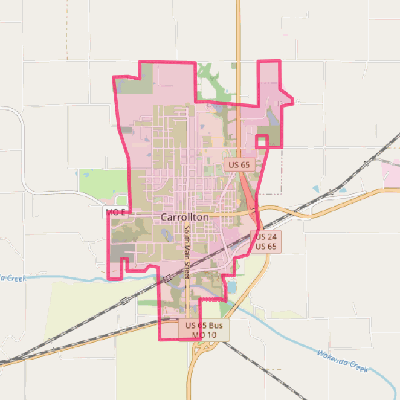 Map of Carrollton