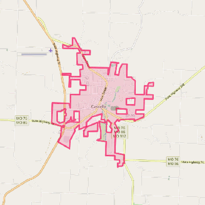 Map of Cassville