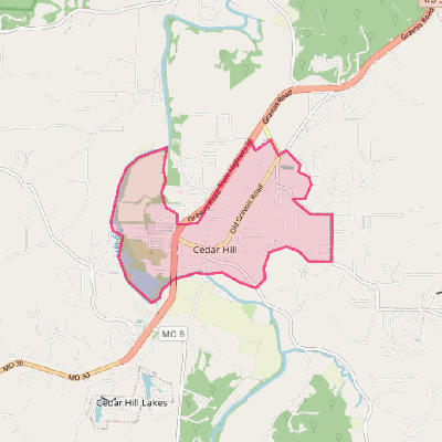 Map of Cedar Hill