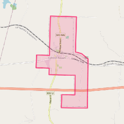 Map of Centertown