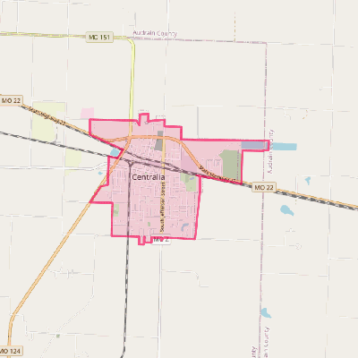 Map of Centralia