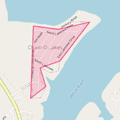 Map of Chain-O-Lakes