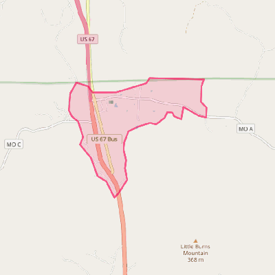 Map of Cherokee Pass