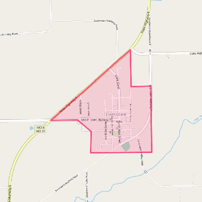 Map of Clarksdale