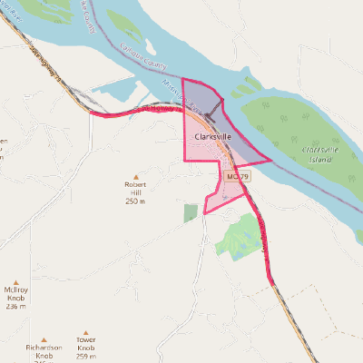 Map of Clarksville