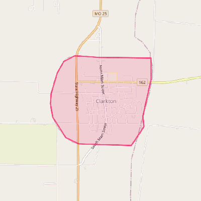 Map of Clarkton