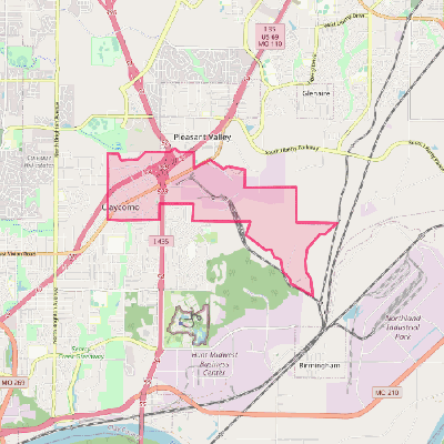 Map of Claycomo