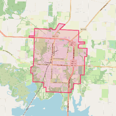 Map of Clinton