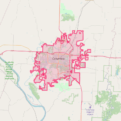 Map of Columbia