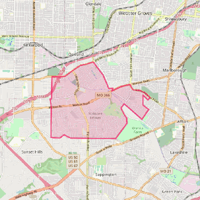 Map of Crestwood