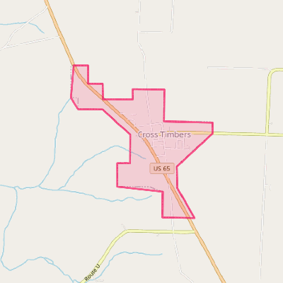 Map of Cross Timbers