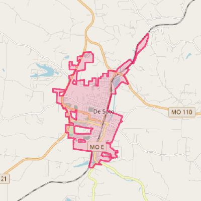 Map of De Soto