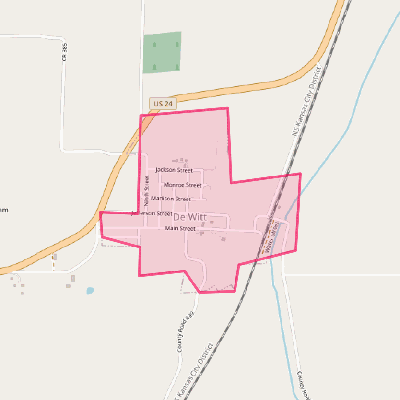 Map of De Witt