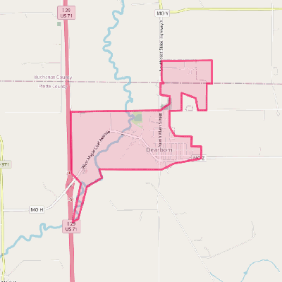 Map of Dearborn