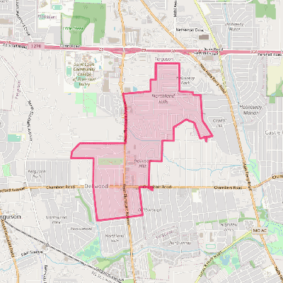 Map of Dellwood